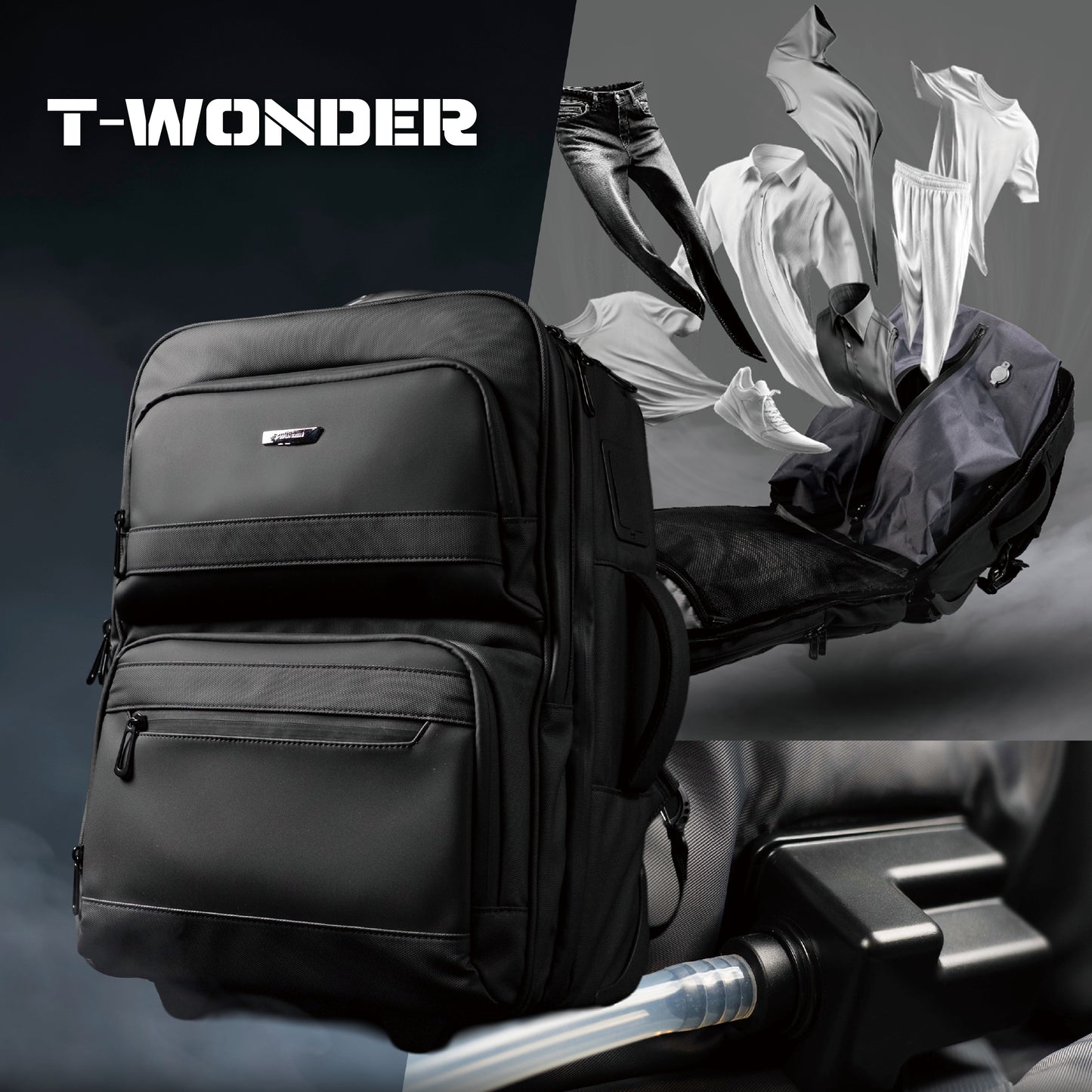 T-WONDER 全自動圧縮搭載｜Smart Press Carrybag